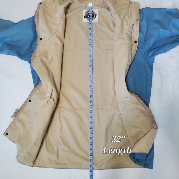 VINTAGE Mens Class 5 C5 Outdoor Jacket Size Medium Blue Tan Made in USA - Picture 16 of 16